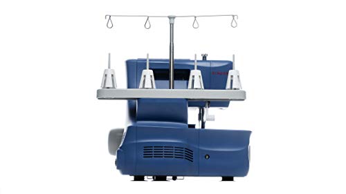 SINGER | S0230 Serger Overlock Machine With Included Accessory Kit - Heavy Duty Frame - 1300 Stitches Per Min - 4 Thread - Differential Feed - Making The Cut Edition, Blue