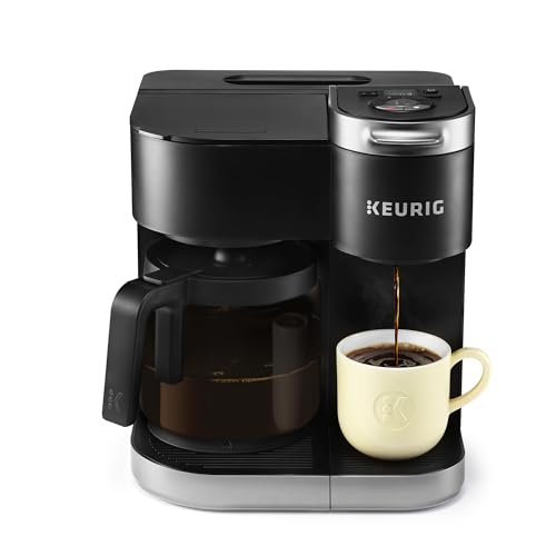 Keurig K-Duo Single Serve K-Cup Pod & Carafe Coffee Maker, Black,1470 watts