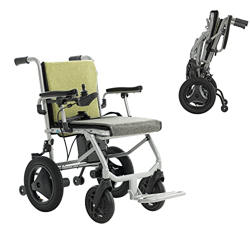 Culver Mobility Kano Electric Wheelchair - Green, Foldable, Lightweight