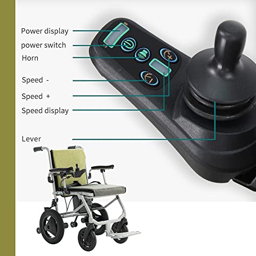 Culver Mobility Kano Electric Wheelchair - Green, Foldable, Lightweight