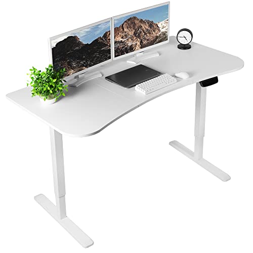 VIVO Electric Height Adjustable 63 x 32 inch Memory Stand Up Desk