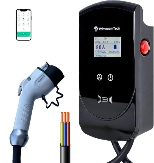 Primecom 80Amp Level 2 EV Charger: Fast, Smart, Universal Compatibility