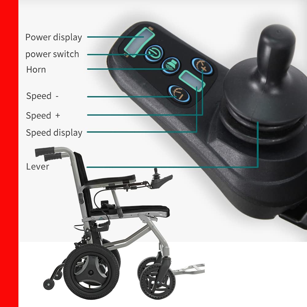 Culver Mobility Kano Electric Wheelchair - Black, Foldable, Travel-Friendly