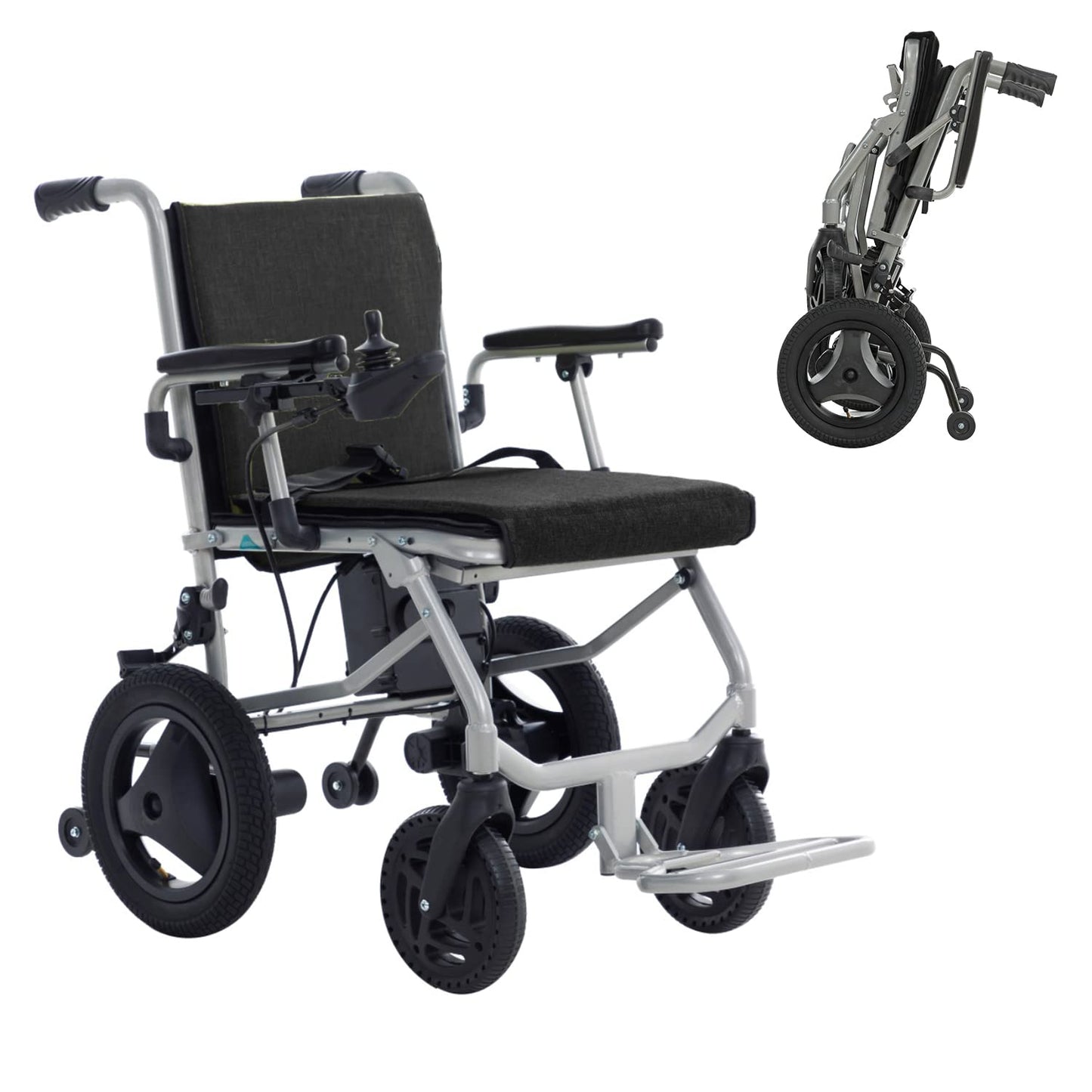 Culver Mobility Kano Electric Wheelchair - Black, Foldable, Travel-Friendly