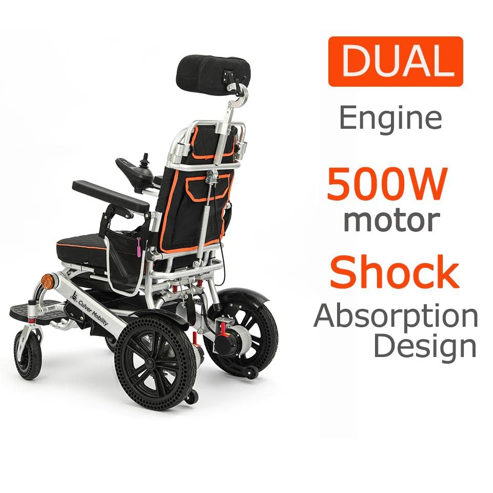 Culver Panther Adult Electric Wheelchair - All-Terrain, Foldable