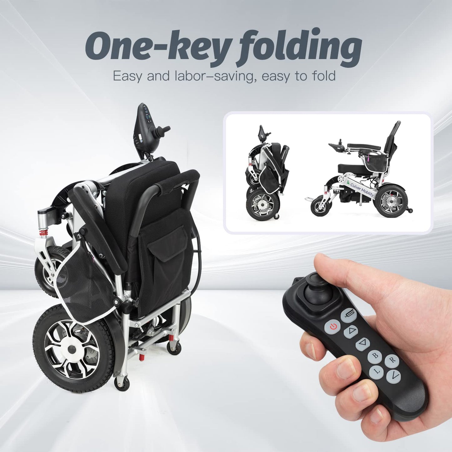 Culver Mobility Wolf XL Electric Wheelchair - All Terrain, Foldable