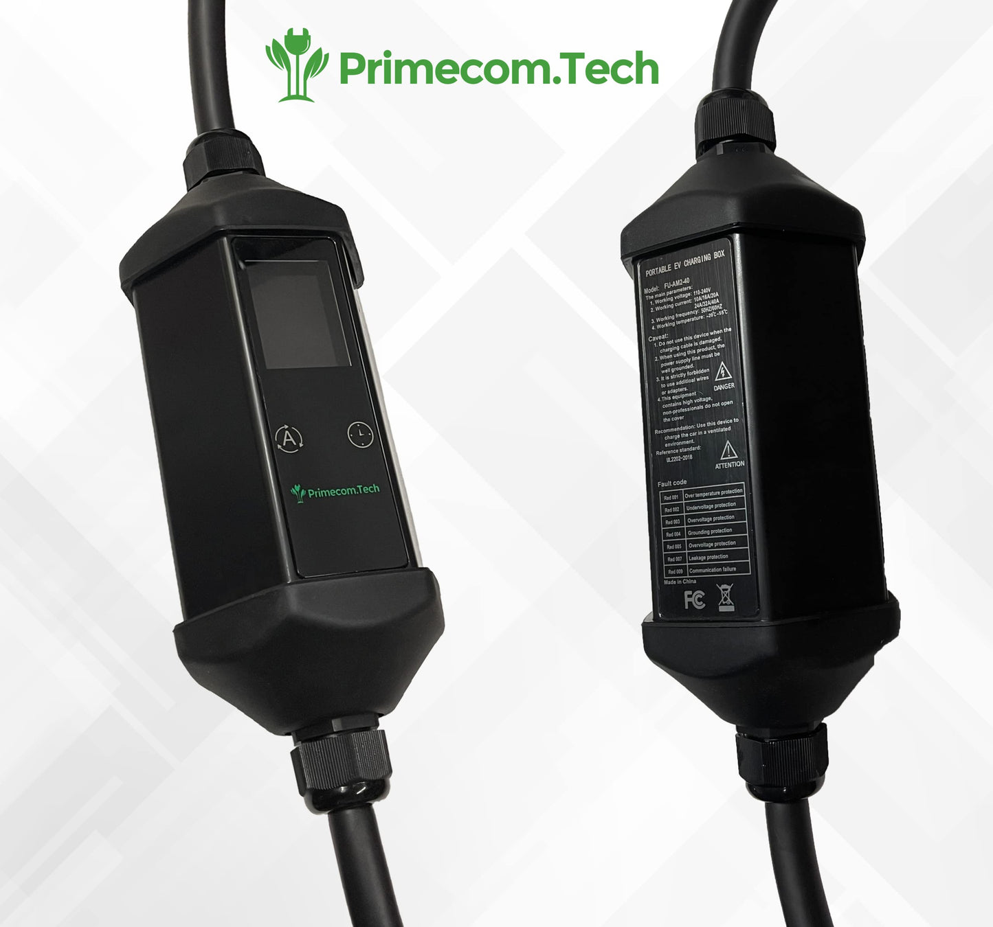 Primecom 40Amp Level 2 EV Charger: Fast, Waterproof, Universal Compatibility