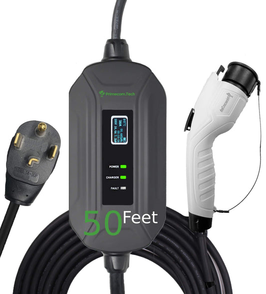 PRIMECOM Level 2 Electric Vehicle (EV) Charger (220V / 240Volt, 16Amp)