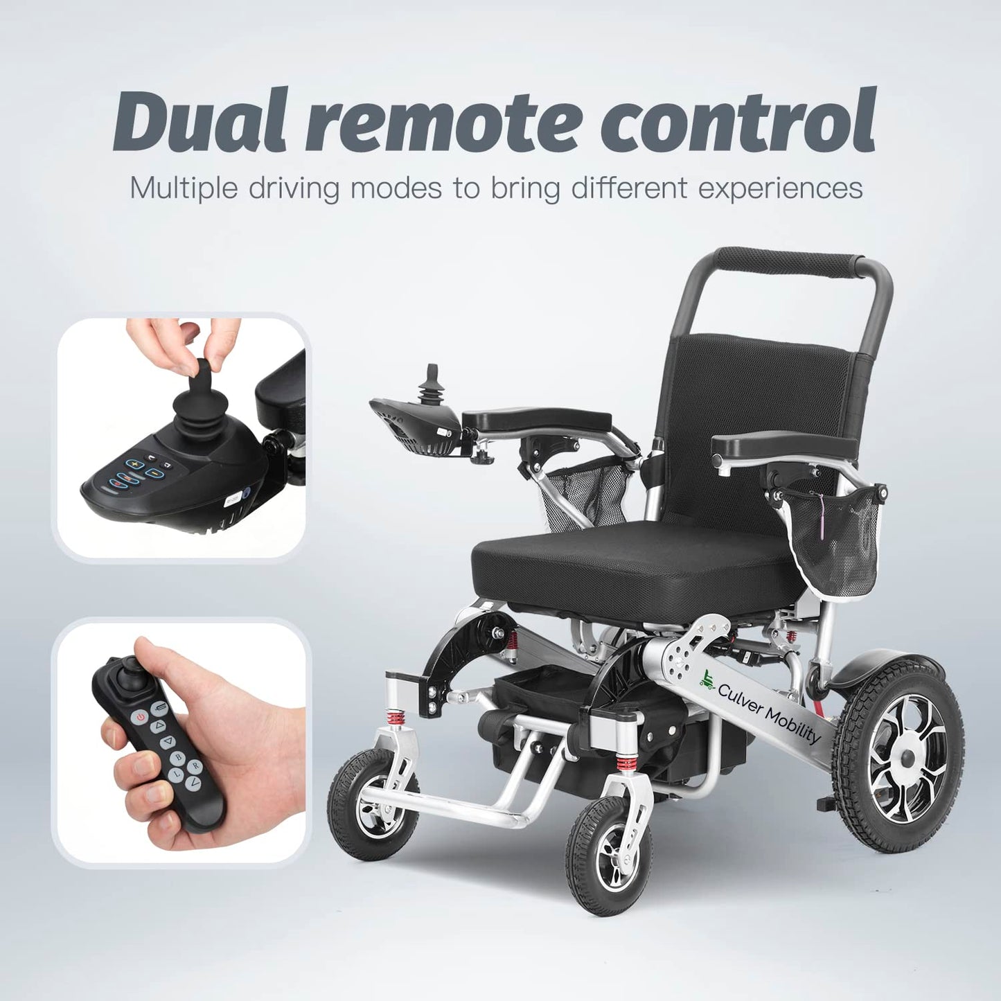 Culver Mobility Wolf XL Electric Wheelchair - All Terrain, Foldable