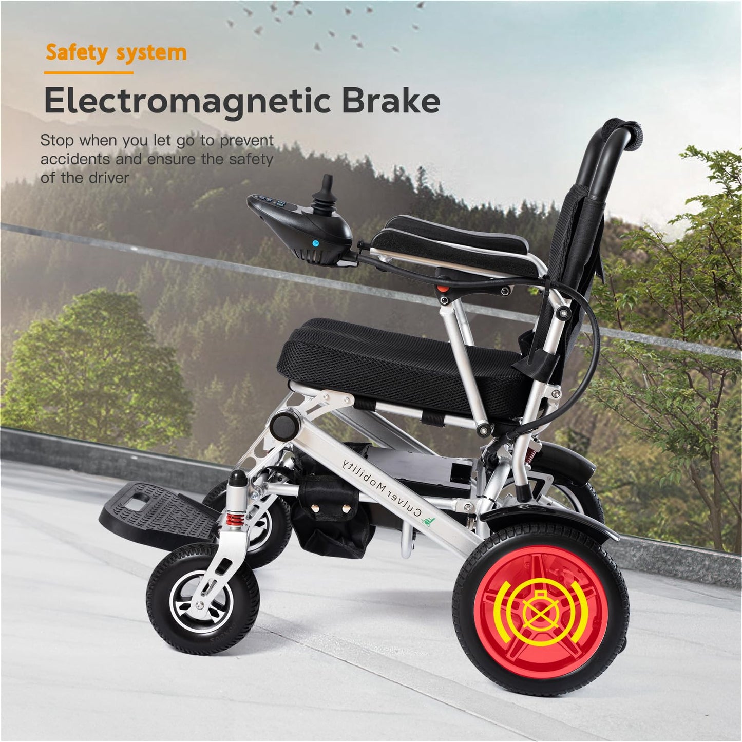 Culver Mobility Rager Compact Electric Wheelchair - Lightweight, Foldable