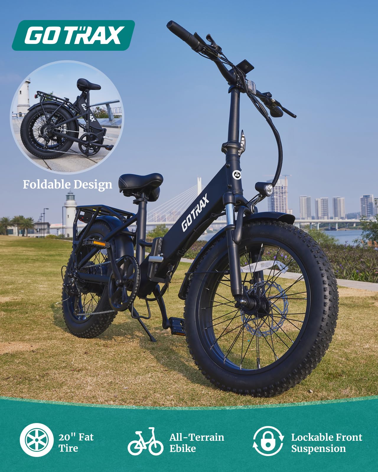 Gotrax F2 20" Folding Electric Bike